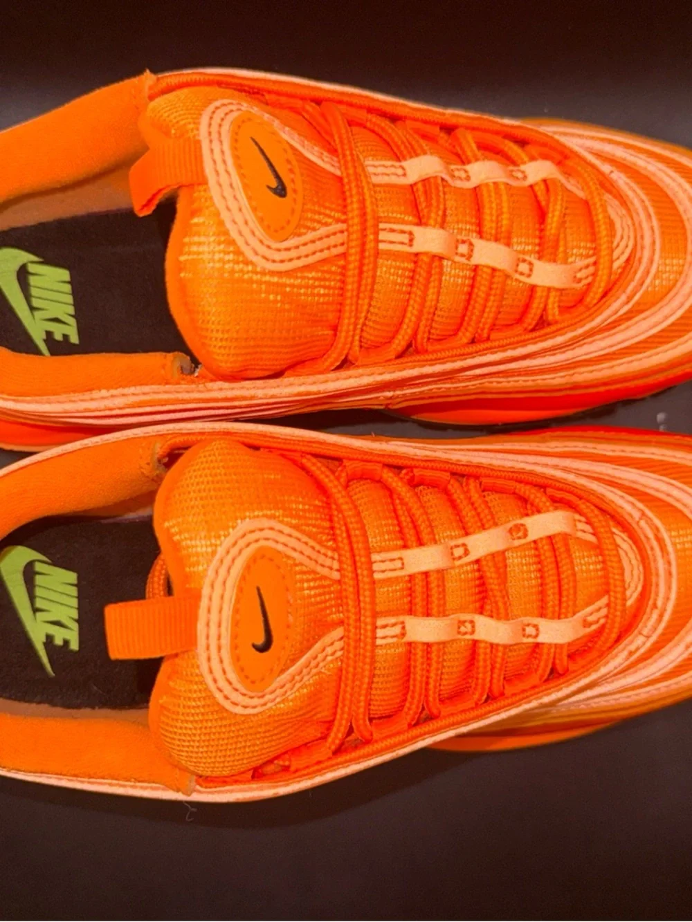 Size 9 - Nike Air Max 97 Atomic Orange Wmns, DM8338-800, Clean, No Box, Good - Picture 6 of 10